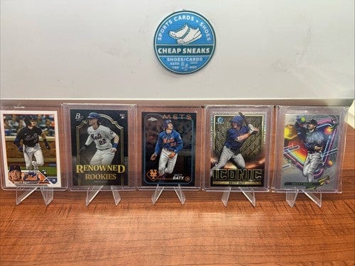 Cheap Sneaks Footwear/Sports Cards Baseball Card Brett Baty New York Mets RC Lot 2023 Topps Chole Cosmic 23 Bowman Ioni