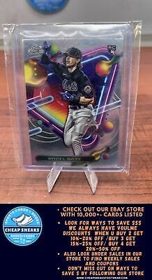 Cheap Sneaks Footwear/Sports Cards Baseball Card Brett Baty RC 2023 Topps Cosmic Chrome #22 New York Mets