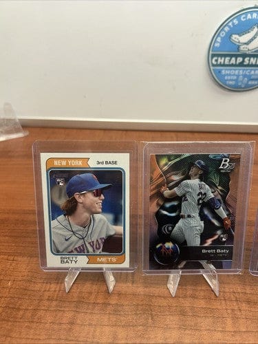 Cheap Sneaks Footwear/Sports Cards Baseball Card Brett Baty RC New York Mets 5 Card Lot