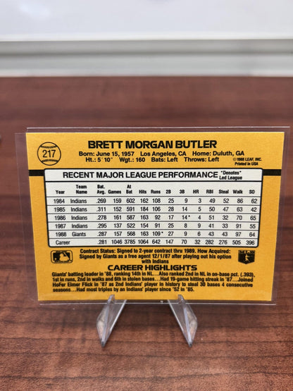 Cheap Sneaks Footwear/Sports Cards Baseball Card Brett Butler 1989 Donruss #217 San Francisco Giants