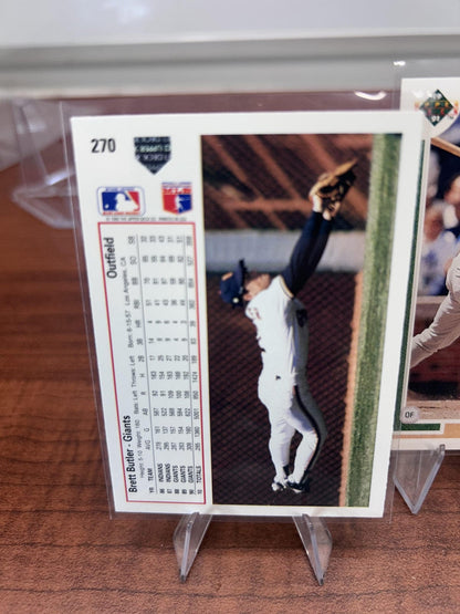 Cheap Sneaks Footwear/Sports Cards Baseball Card Brett Butler 1991 Upper Deck #270 San Francisco Giants