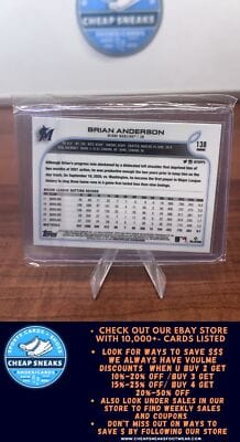 Cheap Sneaks Footwear/Sports Cards Baseball Card Brian Anderson 2022 Topps Chrome #138 Miami Marlins