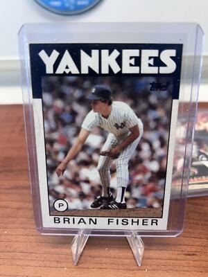 Cheap Sneaks Footwear/Sports Cards Baseball Card Brian Fisher RC 1986 Topps #584 New York Yankees
