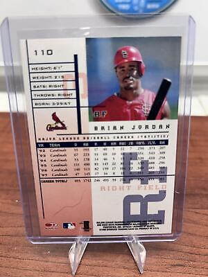 Cheap Sneaks Footwear/Sports Cards Baseball Card Brian Jordan 1998 Leaf Rookies & Stars True Blue #110 St. Louis Cardin
