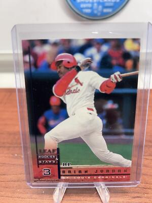 Cheap Sneaks Footwear/Sports Cards Baseball Card Brian Jordan 1998 Leaf Rookies & Stars True Blue #110 St. Louis Cardin