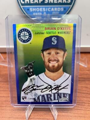 Cheap Sneaks Footwear/Sports Cards Baseball Card Brian O'Keefe RC 2023 Topps Chrome Platinum Anniv Blue Prism Refractor