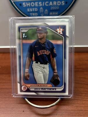 Cheap Sneaks Footwear/Sports Cards Baseball Card Brice Matthews 2024 Bowman Prospects #BP-69 Houston Astros