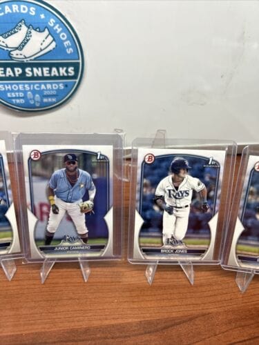 Cheap Sneaks Footwear/Sports Cards Baseball Card Brock Jones 2023 Bowman 1st Prospect Base Card( X4)BP-115 + Junior Cam