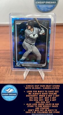 Cheap Sneaks Footwear/Sports Cards Baseball Card Brock Vradenburg 2024 Bowman Sapphire Edition #BCP-62 Marlins