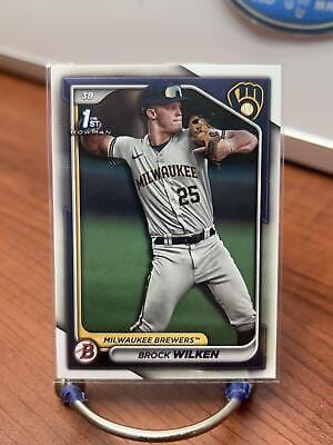 Cheap Sneaks Footwear/Sports Cards Baseball Card Brock Wilken 2024 Bowman Prospects #BP-86 Milwaukee Brewers