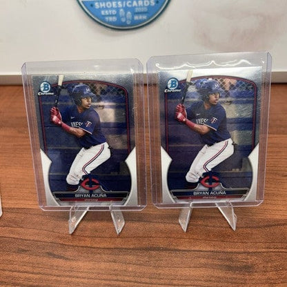 Cheap Sneaks Footwear/Sports Cards Baseball Card Bryan Acuna 2023 Bowman Chrome Minnesota Twins  #BCP-37 + Bonus Card