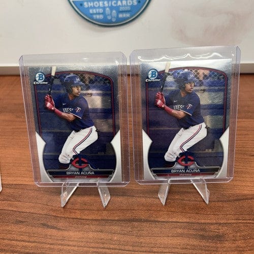 Cheap Sneaks Footwear/Sports Cards Baseball Card Bryan Acuna 2023 Bowman Chrome Minnesota Twins  #BCP-37 + Bonus Card
