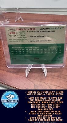 Cheap Sneaks Footwear/Sports Cards Baseball Card Bryan De La Cruz 2023 Topps Chrome Platinum Anniversary Prism Refracto