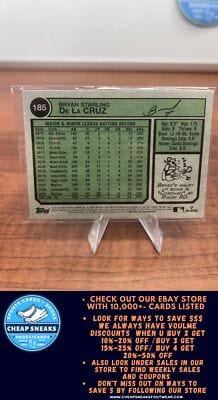 Cheap Sneaks Footwear/Sports Cards Baseball Card Bryan De La Cruz 2023 Topps Heritage #185 Marlins+ Bonus Card