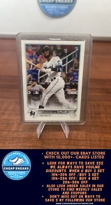 Cheap Sneaks Footwear/Sports Cards Baseball Card Bryan De La Cruz RC 2022 Topps #22 Miami Marlins