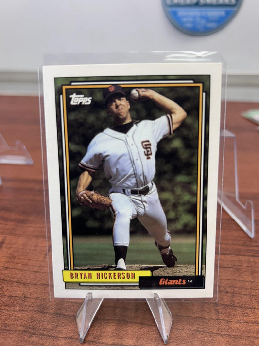 Cheap Sneaks Footwear/Sports Cards Baseball Card Bryan Hickerson RC 1992 Topps #8 San Francisco Giants