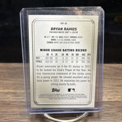 Cheap Sneaks Footwear/Sports Cards Baseball Card Bryan Ramos 2022 Bowman Platinum Green Ice Foil 185/299 Chicago White