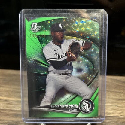 Cheap Sneaks Footwear/Sports Cards Baseball Card Bryan Ramos 2022 Bowman Platinum Green Ice Foil 185/299 Chicago White