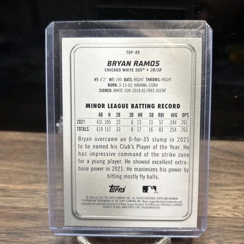 Cheap Sneaks Footwear/Sports Cards Baseball Card Bryan Ramos2022 Bowman Platinum  Chicago White Sox Baseball Prospect C