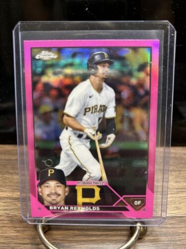 Cheap Sneaks Footwear/Sports Cards Baseball Card Bryan Reynolds 2023 Topps Chrome Baseball Pink Refractor Parallel #91