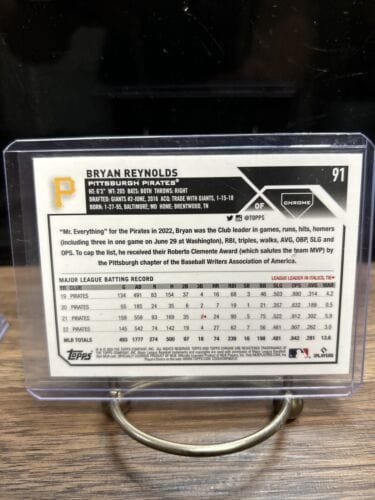 Cheap Sneaks Footwear/Sports Cards Baseball Card Bryan Reynolds 2023 Topps Chrome Baseball Pink Refractor Parallel #91
