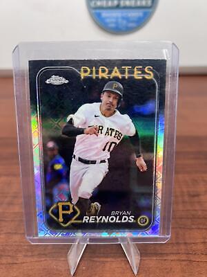 Cheap Sneaks Footwear/Sports Cards Baseball Card Bryan Reynolds 2024 Topps Chrome Logofractor Edition #146 Pittsburgh P