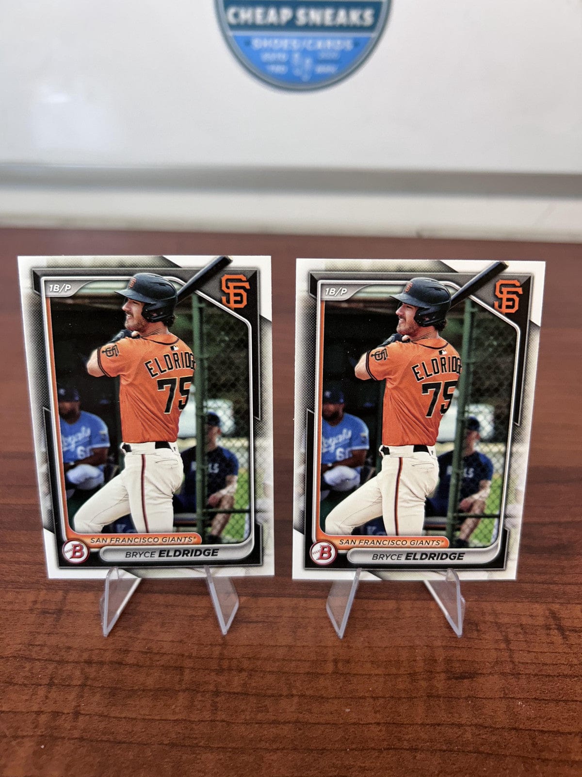 Cheap Sneaks Footwear/Sports Cards Baseball Card Bryce Eldridge 2024 Bowman Prospects #BP-134 San Francisco Giants