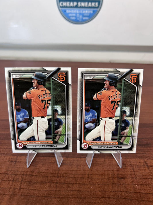 Cheap Sneaks Footwear/Sports Cards Baseball Card Bryce Eldridge 2024 Bowman Prospects #BP-134 San Francisco Giants