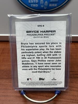 Cheap Sneaks Footwear/Sports Cards Baseball Card Bryce Harper 2024 Topps City to City #CTC-9 Philadelphia Phillies