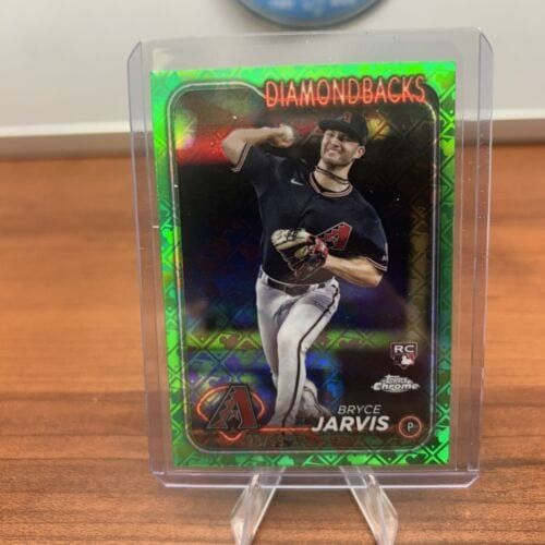 Cheap Sneaks Footwear/Sports Cards Baseball Card Bryce Jarvis (RC)2024 Topps Chrome Green Logofractor Refrac #75 Diamon