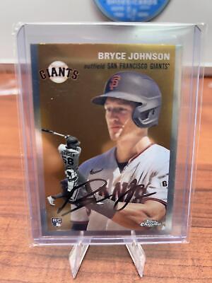 Cheap Sneaks Footwear/Sports Cards Baseball Card Bryce Johnson RC 2023 Topps Chrome Platinum Anniversary #20 San Franci
