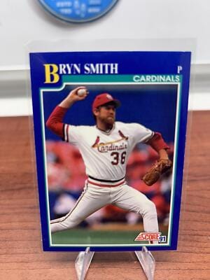 Cheap Sneaks Footwear/Sports Cards Baseball Card Bryn Smith 1991 Score #444 St. Louis Cardinals