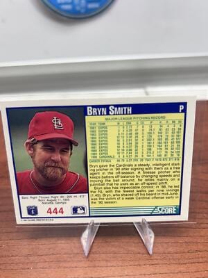 Cheap Sneaks Footwear/Sports Cards Baseball Card Bryn Smith 1991 Score #444 St. Louis Cardinals