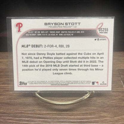 Cheap Sneaks Footwear/Sports Cards Baseball Card BRYSON STOTT RC 2022 TOPPS UPDATE ROOKIE DEBUT PHILADELPHIA PHILLIES #