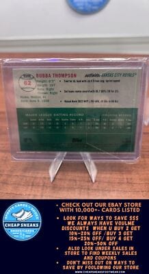 Cheap Sneaks Footwear/Sports Cards Baseball Card Bubba Thompson RC 2023 Topps Chrome Platinum Anniversary #62 Kansas Ci