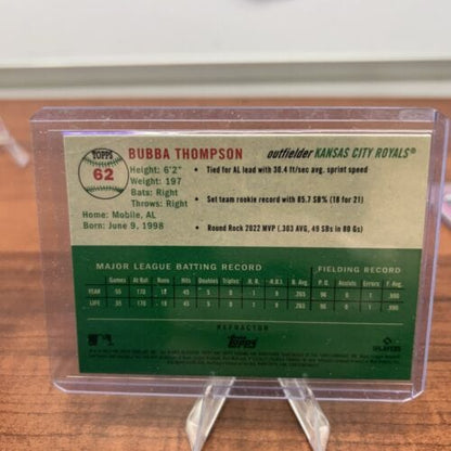 Cheap Sneaks Footwear/Sports Cards Baseball Card Bubba Thompson RC 2023 Topps Chrome Platinum Anniversary REFRACTOR #62