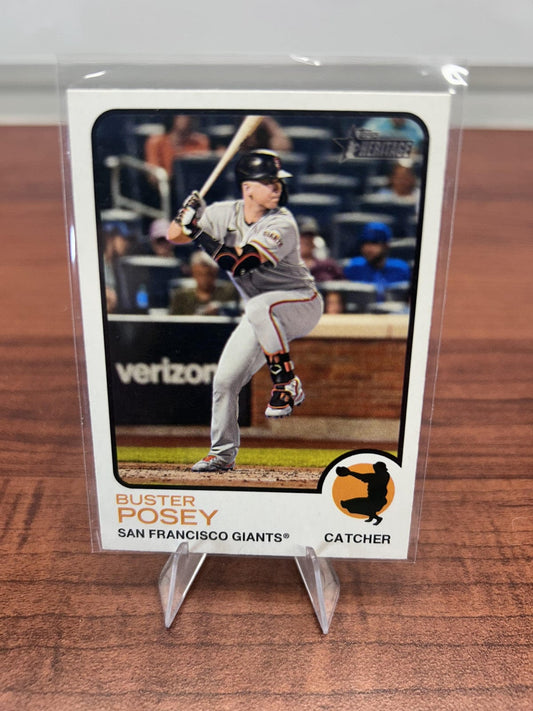 Cheap Sneaks Footwear/Sports Cards Baseball Card Buster Posey 2022 Topps Heritage #13 San Francisco Giants