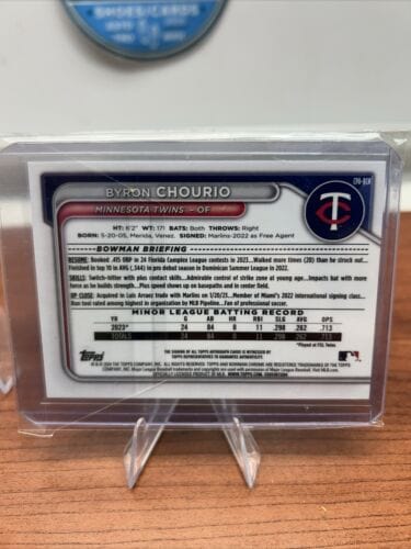 Cheap Sneaks Footwear/Sports Cards Baseball Card Byron Chourio 2024 Bowman Chrome 1st Bowman Green Lunar Auto /99 Minne