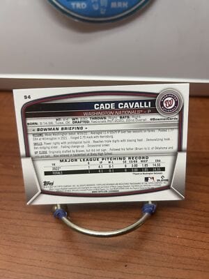 Cheap Sneaks Footwear/Sports Cards Baseball Card Cade Cavalli RC 2023 Bowman #94 Washington Nationals