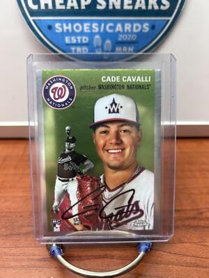Cheap Sneaks Footwear/Sports Cards Baseball Card Cade Cavalli RC 2023 Topps Chrome Platinum Anniversary #84 Washington