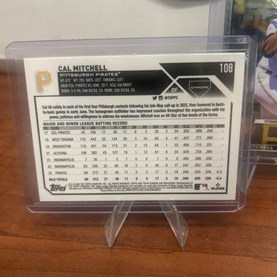 Cheap Sneaks Footwear/Sports Cards Baseball Card Cal Mitchell (RC) 2023 Topps Chrome Rookie Card #108 Pittsburgh Pirate