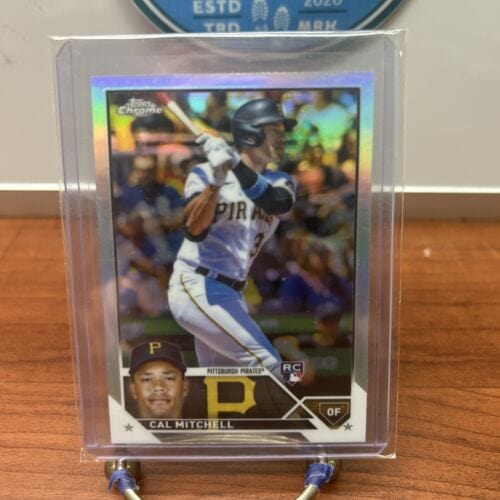 Cheap Sneaks Footwear/Sports Cards Baseball Card Cal Mitchell (RC) 2023 Topps Chrome Silver Refractor #108 Pittsburgh P