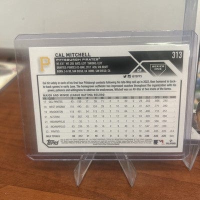 Cheap Sneaks Footwear/Sports Cards Baseball Card Cal Mitchell  (RC) 2023 Topps Series 1 Card  #313 Pittsburgh Pirates +