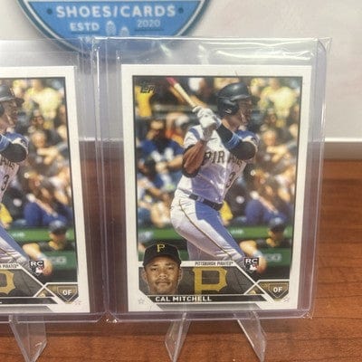 Cheap Sneaks Footwear/Sports Cards Baseball Card Cal Mitchell  (RC) 2023 Topps Series 1 Card  #313 Pittsburgh Pirates +