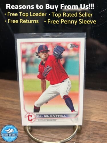 Cheap Sneaks Footwear/Sports Cards Baseball Card Cal Quantrill 2022 Topps Series 2 Cleveland Guardians Baseball Card#34