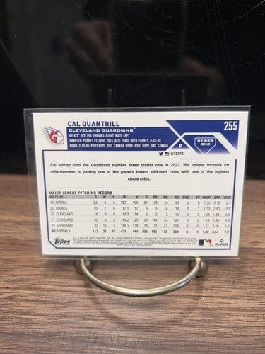 Cheap Sneaks Footwear/Sports Cards Baseball Card Cal Quantrill 2023 Topps Series One Cleveland Guardians Baseball Card#