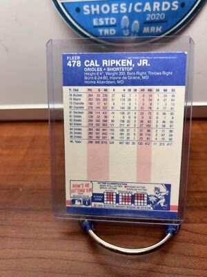 Cheap Sneaks Footwear/Sports Cards Baseball Card Cal Ripken,Jr. 1987 Fleer Baseball Card #478 Baltimore Orioles