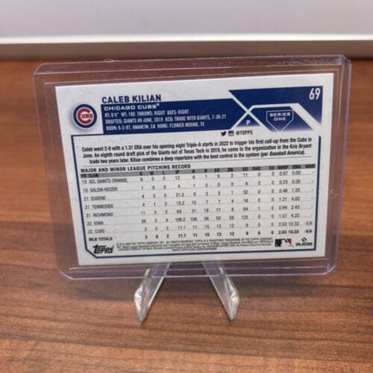 Cheap Sneaks Footwear/Sports Cards Baseball Card Caleb Kilian (RC) 2023 Topps Series 1  Rookie Baseball Card #69 Chicag