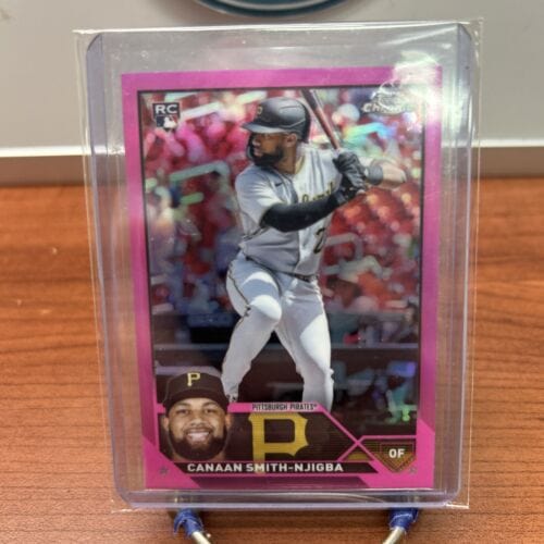 Cheap Sneaks Footwear/Sports Cards Baseball Card Canaan Smith-Njigba 2023 Topps Chrome Pink/Fuchsia Refractor RC #67 Pi