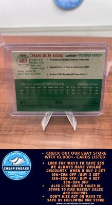 Cheap Sneaks Footwear/Sports Cards Baseball Card Canaan Smith-Njigba RC 2023 Topps Chrome Platinum Anniversary #357 Pir